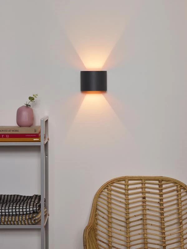 Lucide XIO - Wall light - LED Dim. - G9 - 1x3,5W 2700K - Grey - ambiance 1
